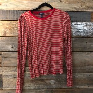 Forever 21 Red and Yellow striped long sleeve tee!